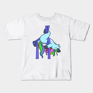 Aerial Silk Unicorn Kids T-Shirt